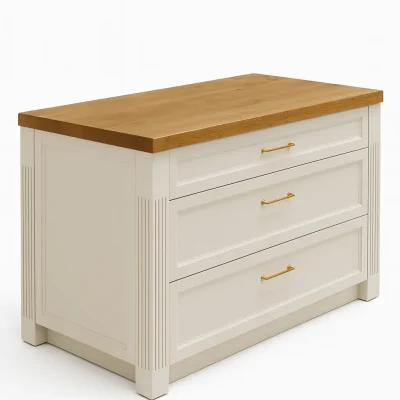 אי מטבח בהתאמה אישית - דגם רסטיק וודליין