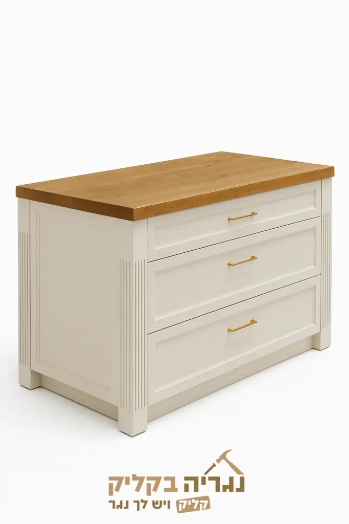 אי מטבח בהתאמה אישית – דגם רסטיק וודליין