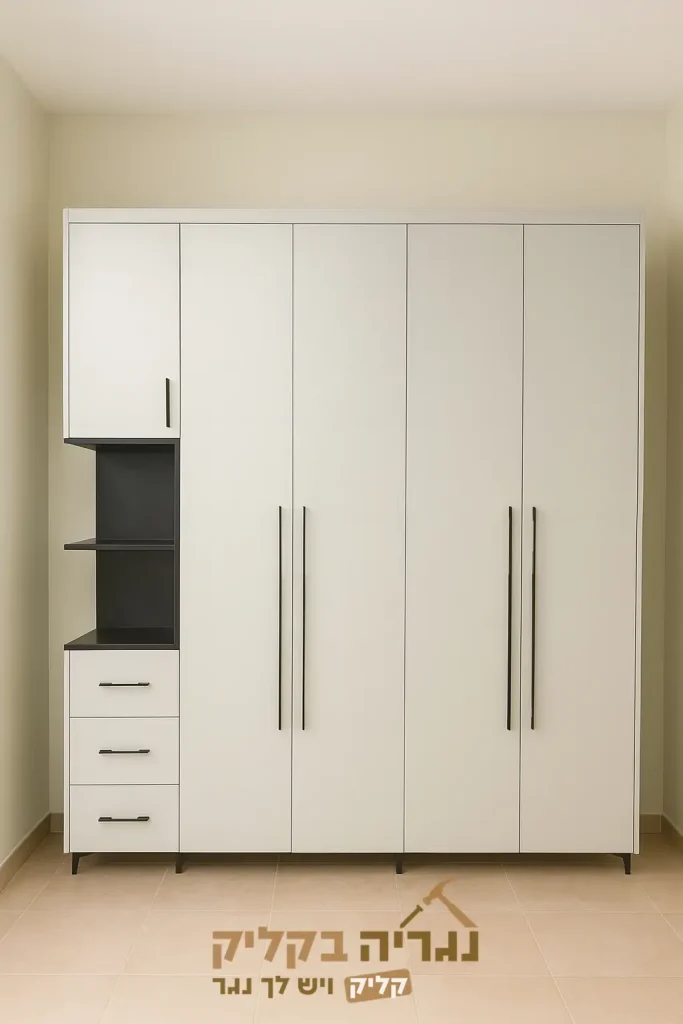ארון בגדים בהתאמה אישית – דגם מודרן 4