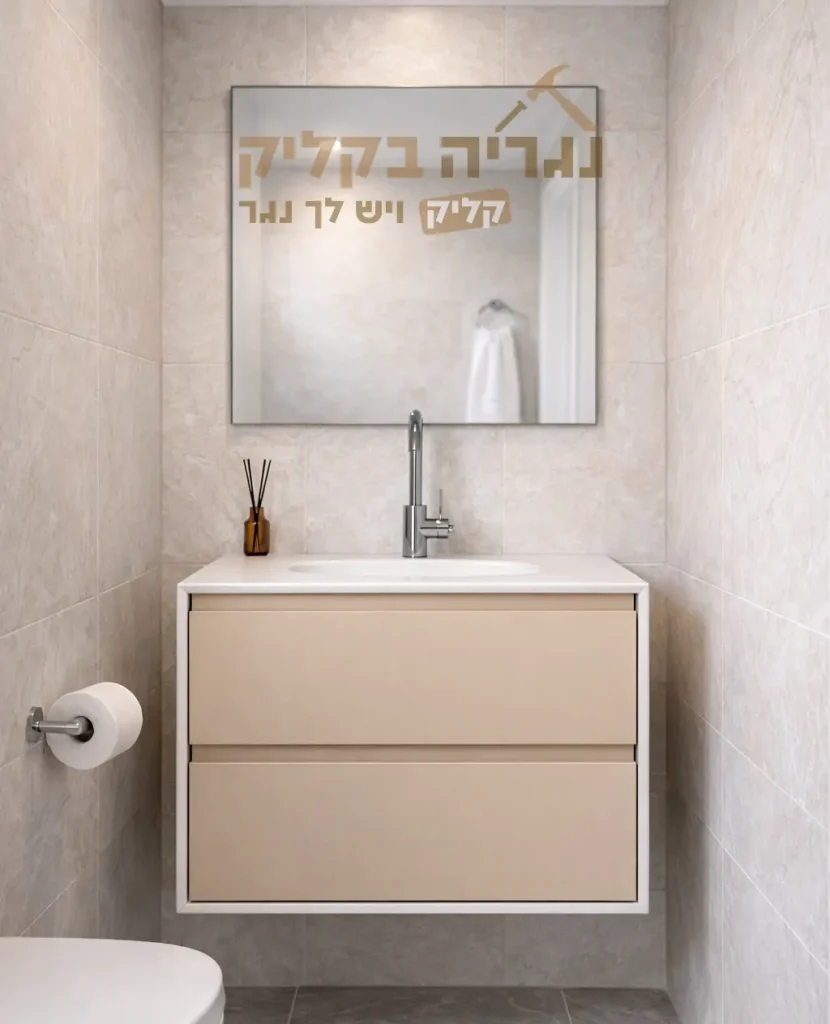 ארון אמבטיה בהתאמה אישית - דגם שמפיין ליין