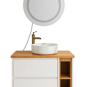 ארון אמבטיה בהתאמה אישית – דגם ווד וויט