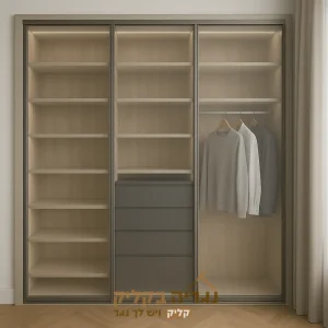 ארון זכוכית בהתאמה אישית – דגם לומייר פרימיום