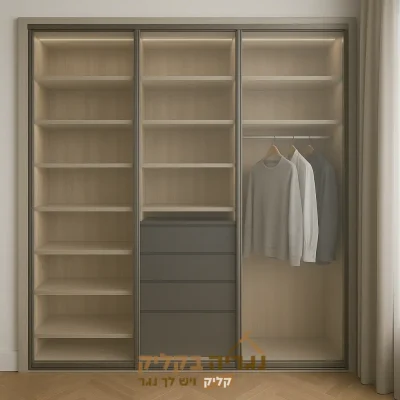 ארון זכוכית בהתאמה אישית - דגם לומייר פרימיום