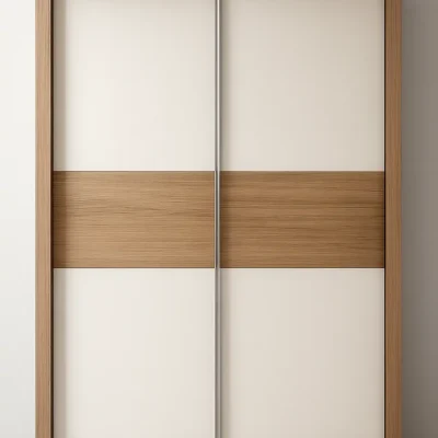 ארון הזזה בהתאמה אישית - דגם אלון שמנת