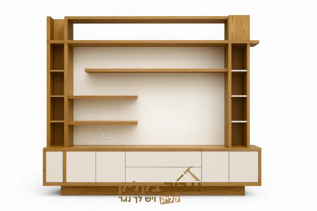 ספריית סלון בהתאמה אישית – דגם נישה אלון