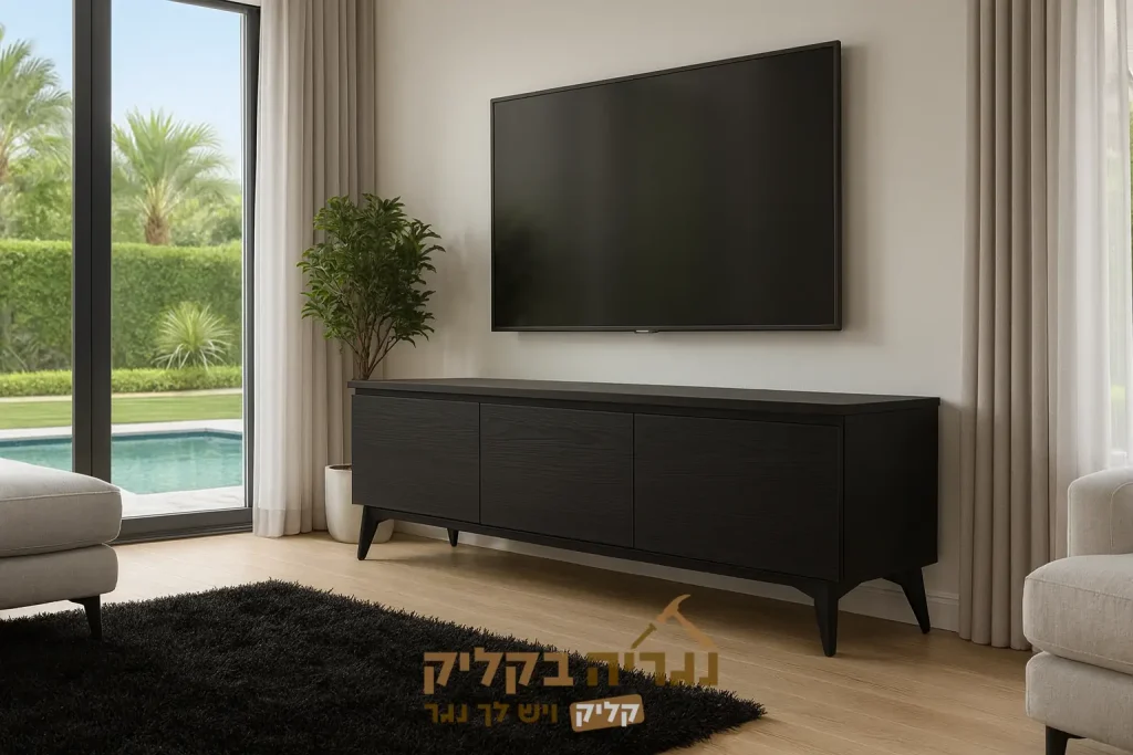 מזנון טלוויזיה בהתאמה אישית – דגם נואר מודרן