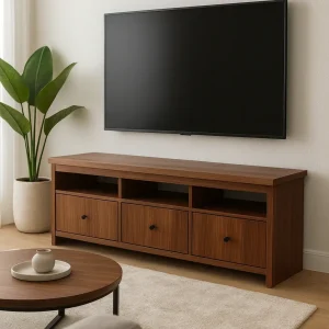 מזנון טלוויזיה בהתאמה אישית – דגם וולנאט קלאסיק