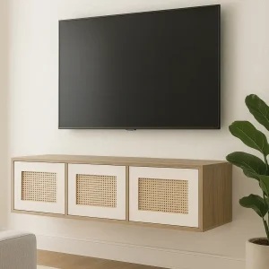 מזנון צף בהתאמה אישית – דגם רסטיק מודרן