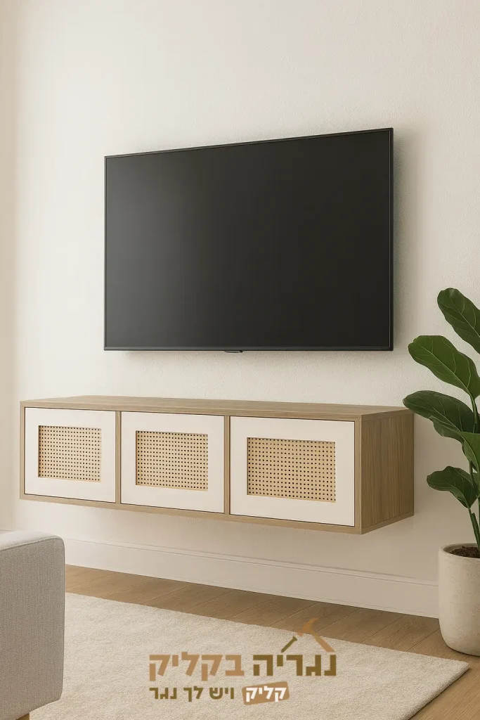 מזנון צף בהתאמה אישית – דגם רסטיק מודרן