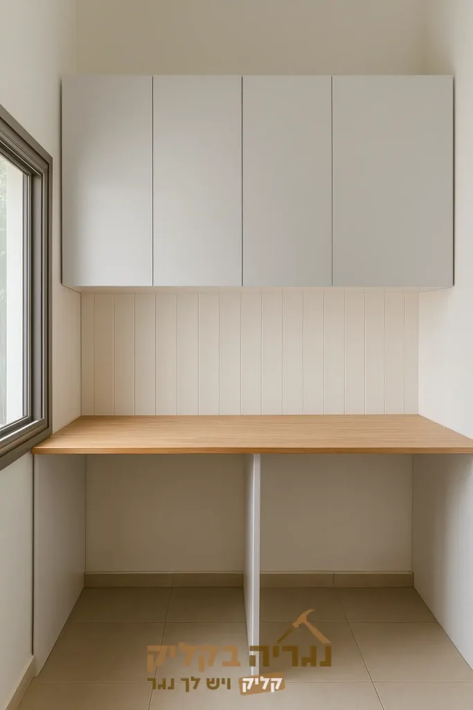 אחסון למכונת כביסה בהתאמה אישית – דגם קלין ספייס