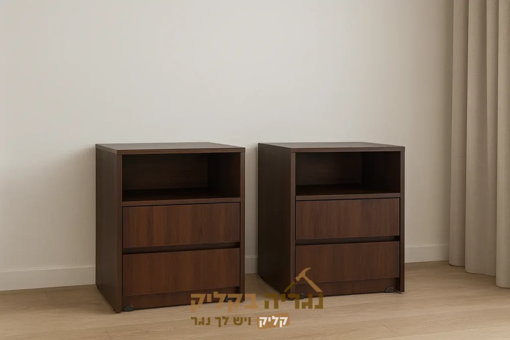 שידות צד בהתאמה אישית – דגם וולנאט מודרן