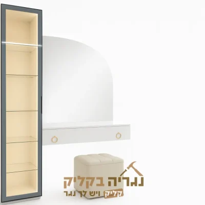 קונסולה צפה עם מראה וארון