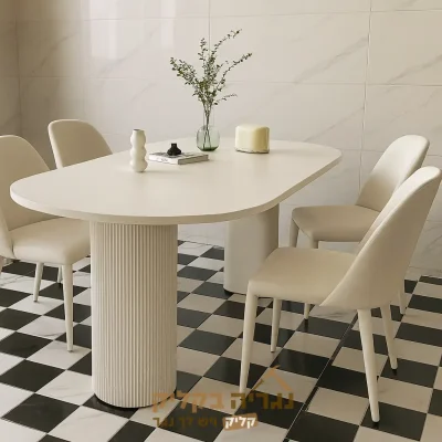 שולחן אוכל בהתאמה אישית - דגם שמרין סטון