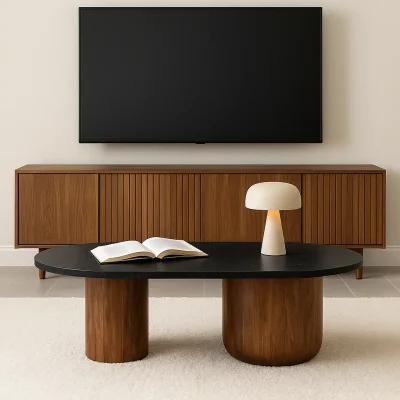 שולחן סלון בהתאמה אישית - דגם נואר אגוז