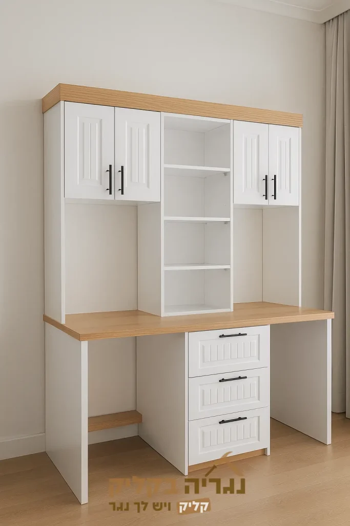 שולחן עבודה בהתאמה אישית – דגם וויט ווד