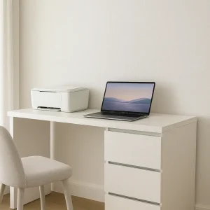 שולחן עבודה בהתאמה אישית – דגם נובו וויט