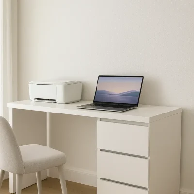 שולחן עבודה בהתאמה אישית - דגם נובו וויט