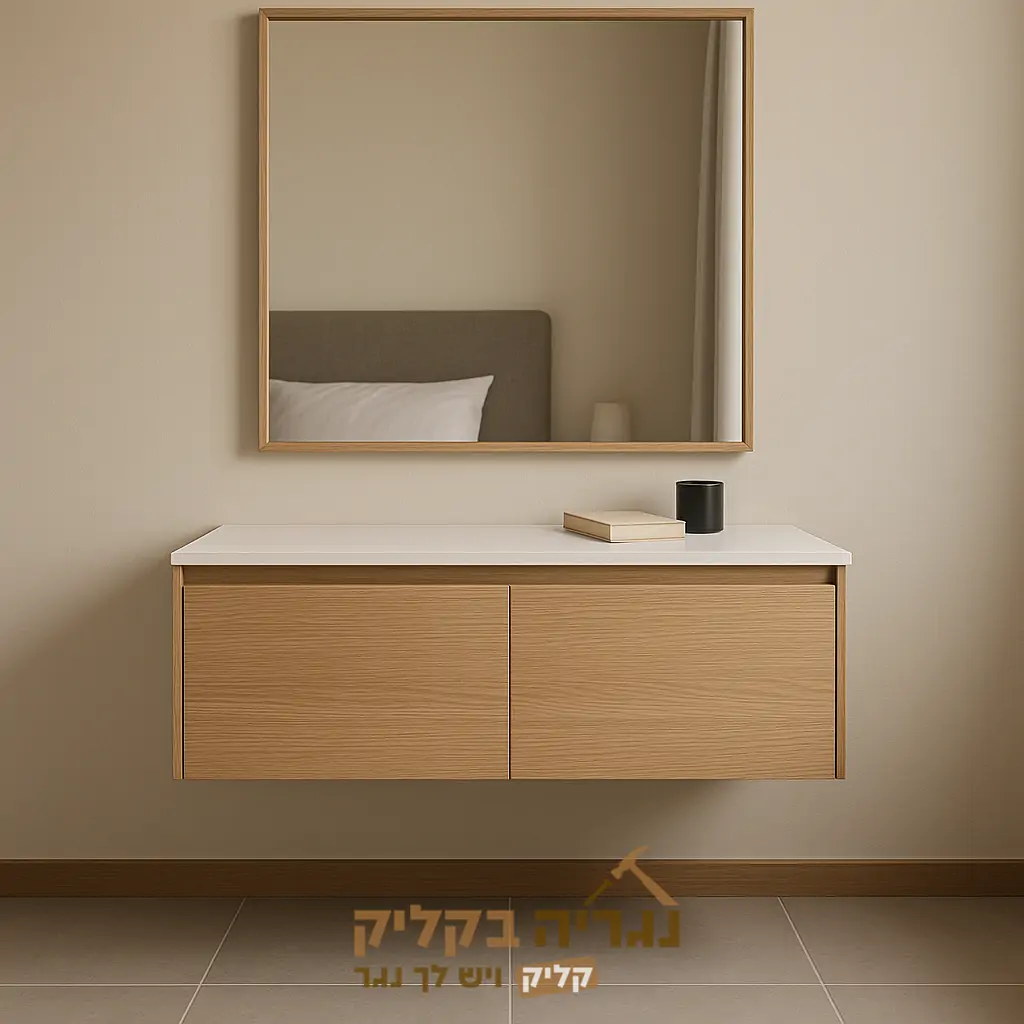 שידה תלויה בהתאמה אישית – דגם אלון נאטורל