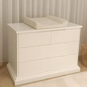 שידת תינוק בהתאמה אישית – דגם לומינה וויט