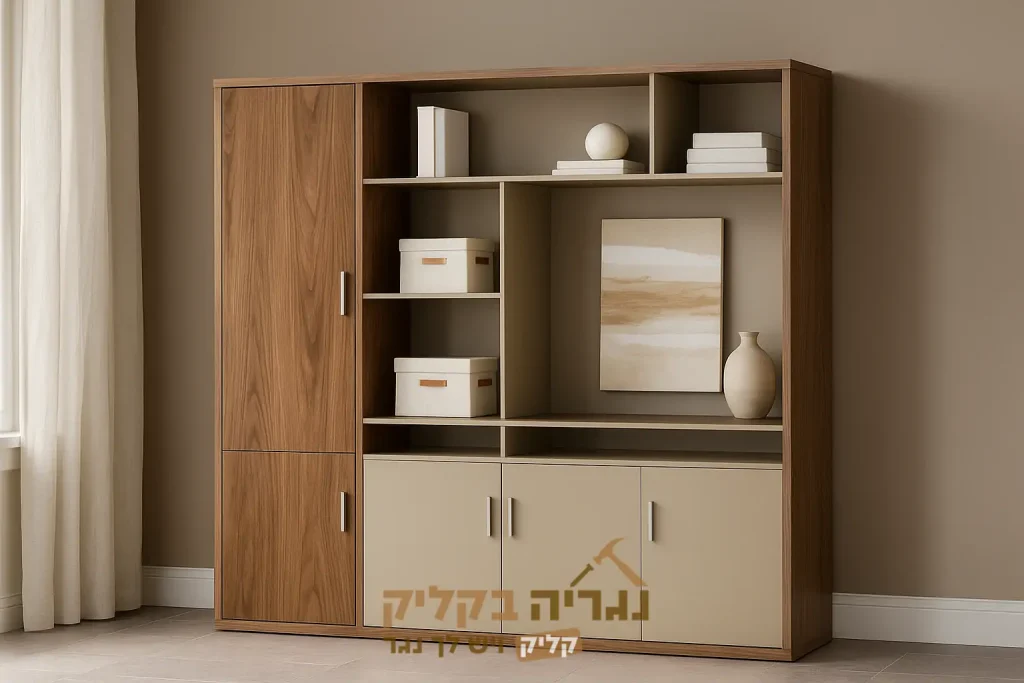 ארון משרד בעיצוב מודרני בהתאמה אישית – דגם סנד ווד