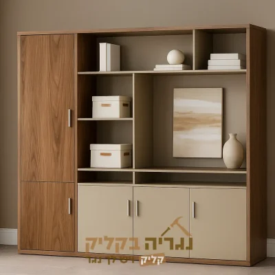 ארון משרד בעיצוב מודרני בהתאמה אישית - דגם סנד ווד