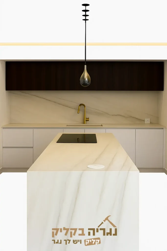 מטבח בהתאמה אישית – דגם וויט מרבל