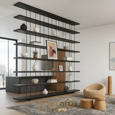 ספרייה תלויה מהתקרה בהתאמה אישית - דגם אורבן ליין