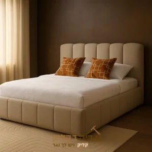 מיטה זוגית מרופדת יוקרתית – דגם פרימה