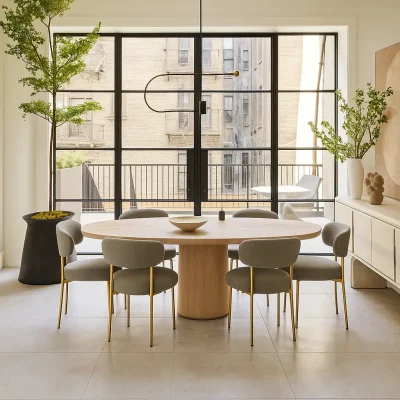 פינת אוכל אלגנטית בעיצוב מודרני בהתאמה אישית - דגם אמיליה