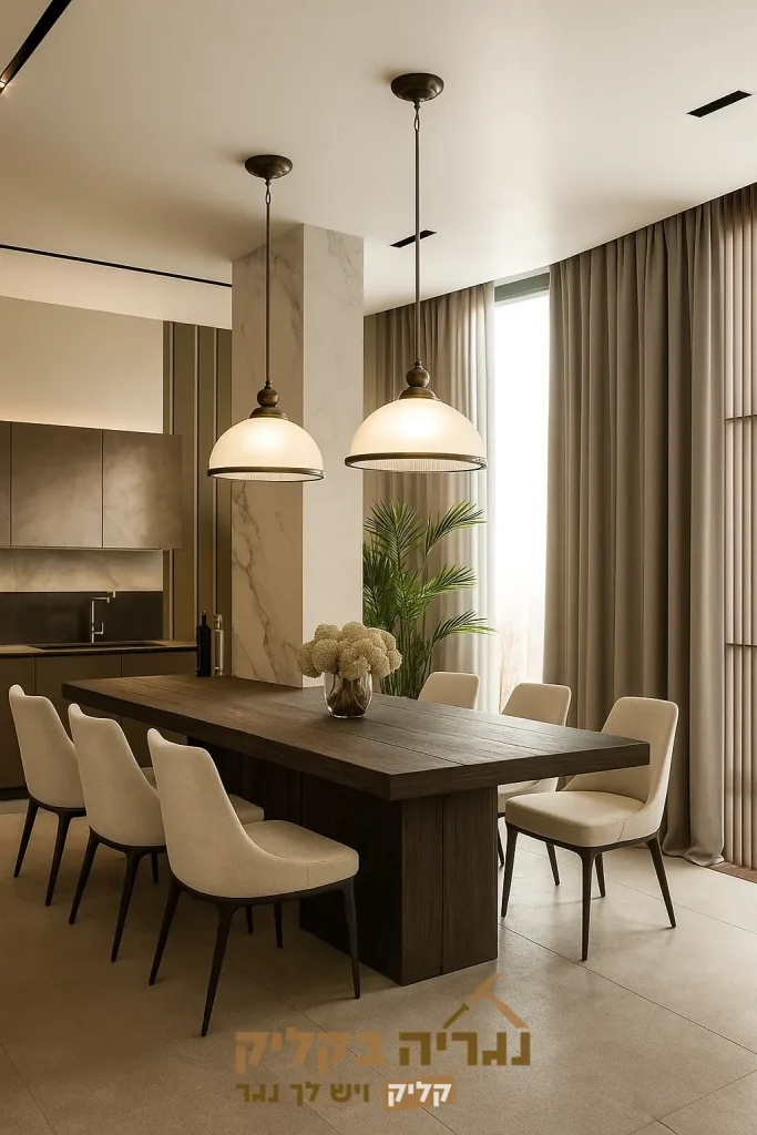 פינת אוכל מודרנית בהתאמה אישית – דגם סופיה