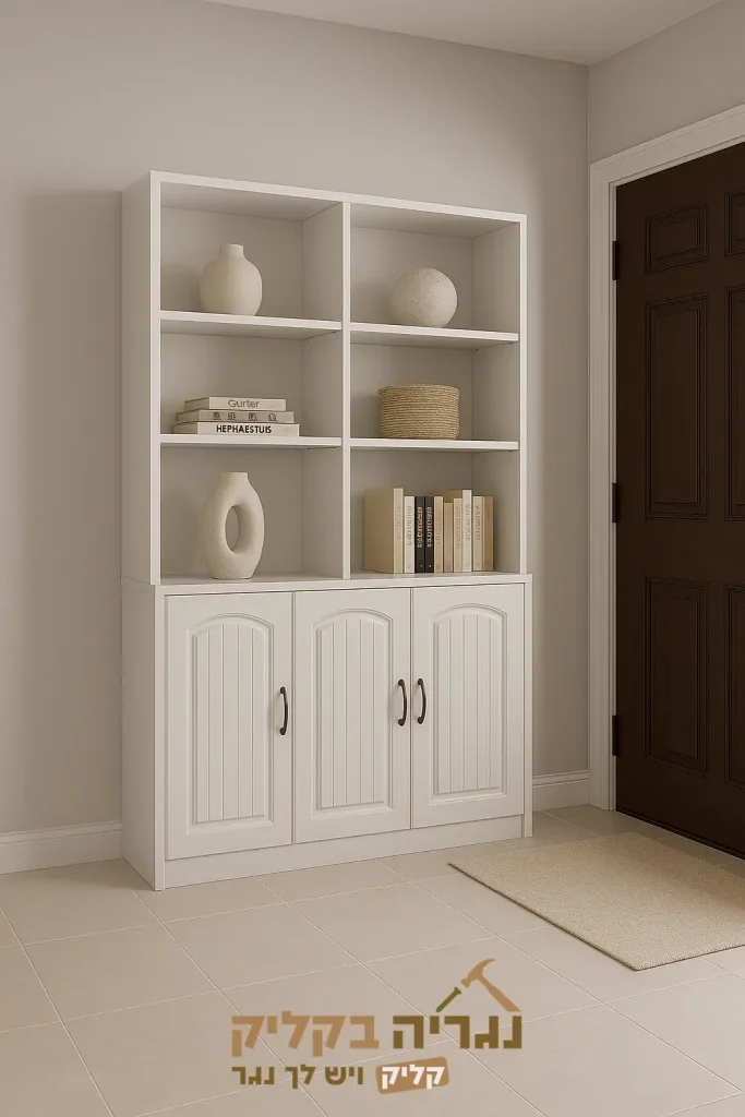 קונסולה לכניסה לבית בצבע פנינה בהתאמה אישית – דגם לורן