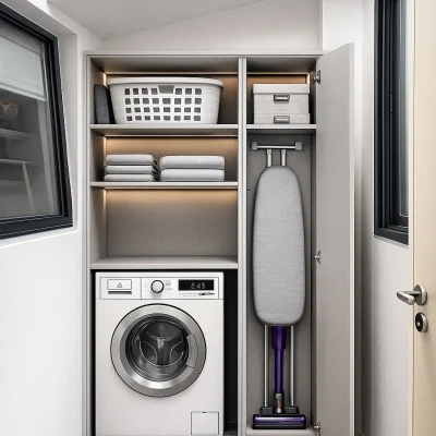 ארון כביסה בהתאמה אישית - דגם קומפקט־פרו