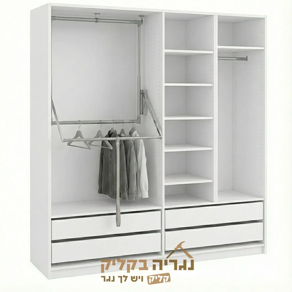 ארון בגדים בהתאמה אישית - דגם פרימיום