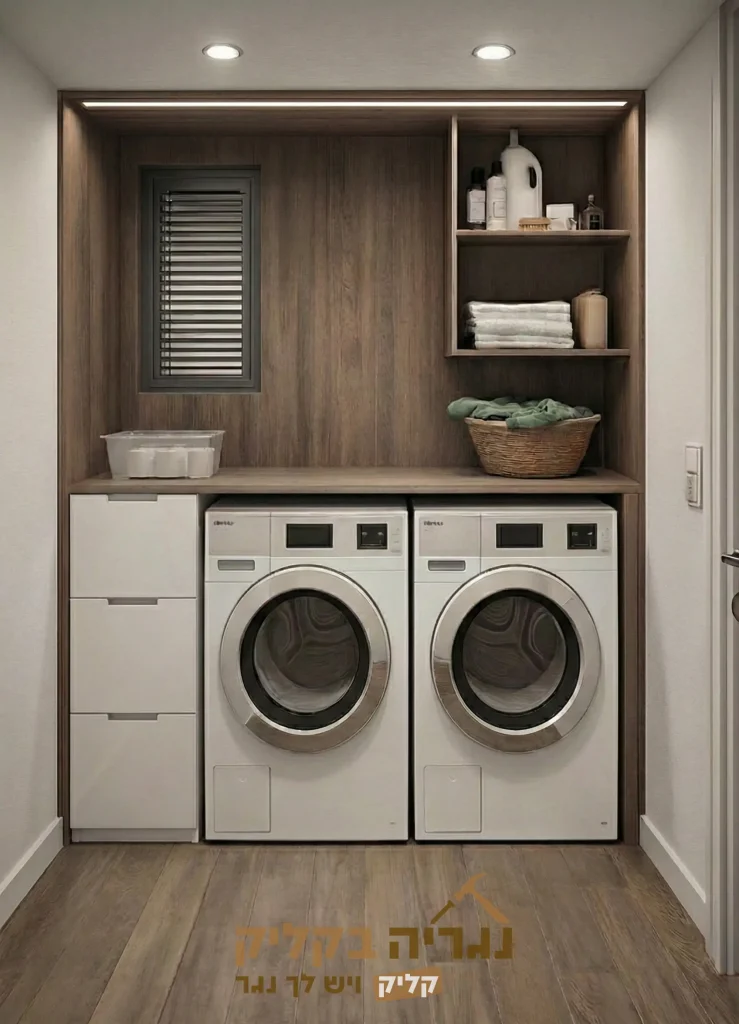 ארון כביסה בהתאמה אישית - דגם דואו יוקרתית