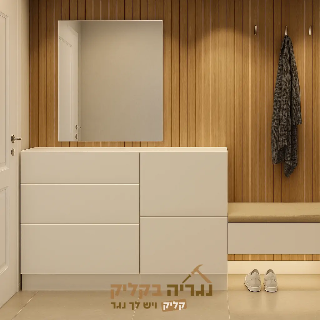 ארון כניסה לבית בהתאמה אישית - דגם קבלת פנים חמה