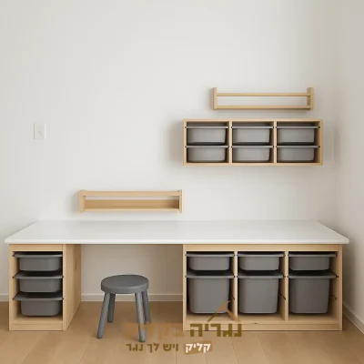 שולחן עבודה לילדים בהתאמה אישית - דגם יצירה