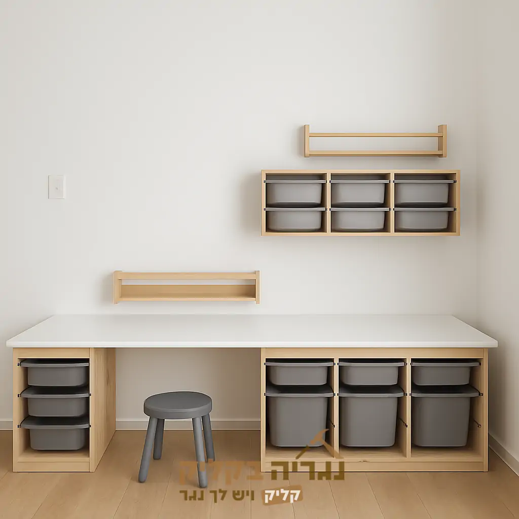 שולחן עבודה לילדים בהתאמה אישית - דגם יצירה