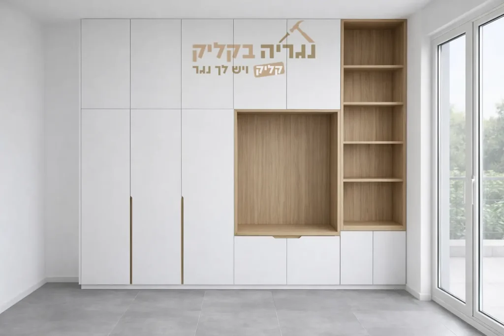 קיר ארונות מודרנו ווד