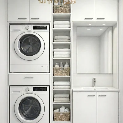 יחידת שירות משולבת כיור וכביסה טוטאל קומפורט