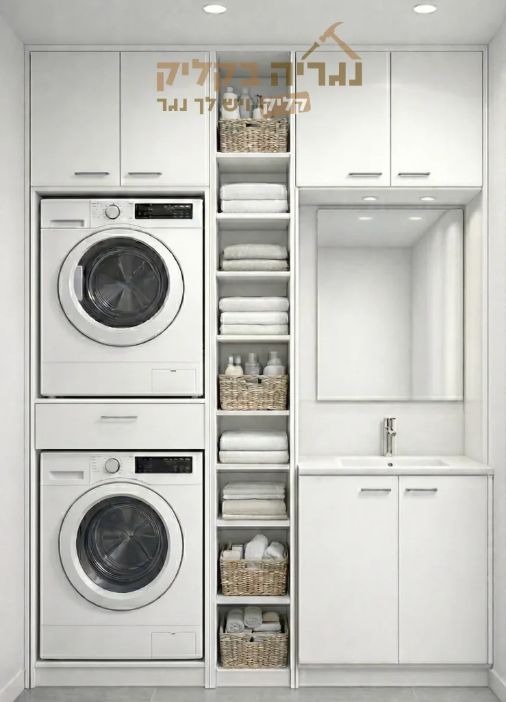 יחידת שירות משולבת כיור וכביסה טוטאל קומפורט