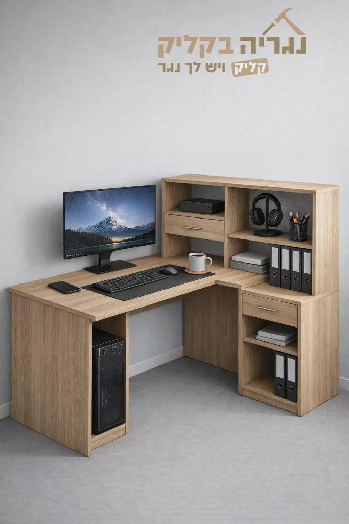 שולחן עבודה פינתי אופיס פלוס