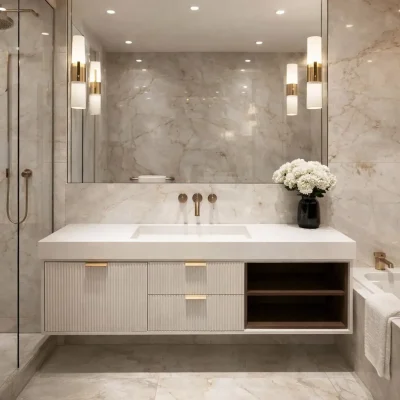 ארון אמבטיה אלגנס מרבל