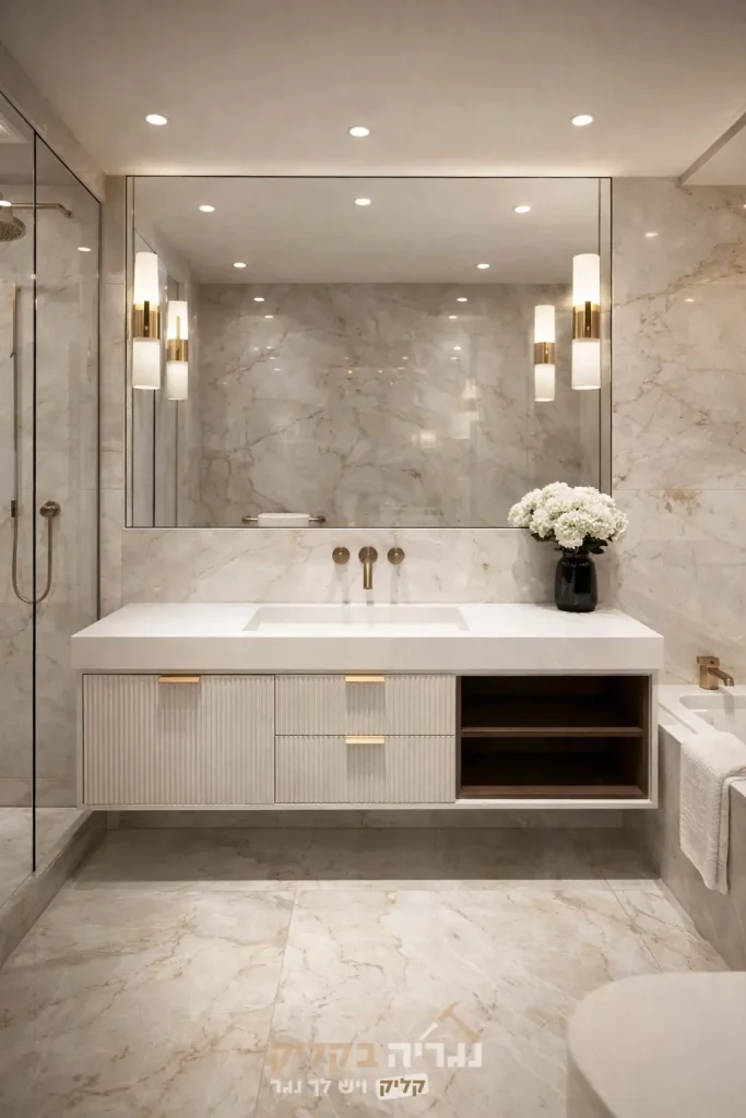 ארון אמבטיה אלגנס מרבל