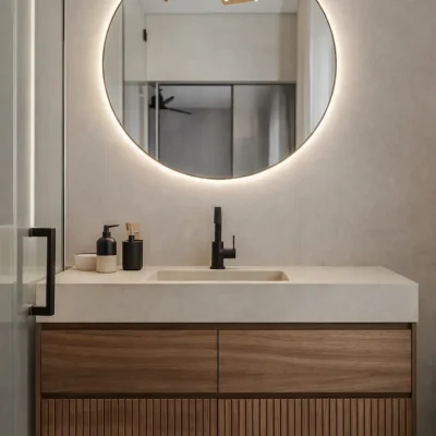 ארון אמבטיה אגוז יוקרתי